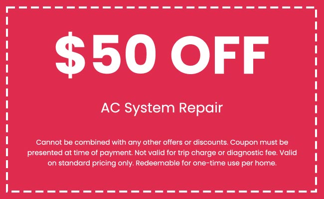 discounts on AC System Repair