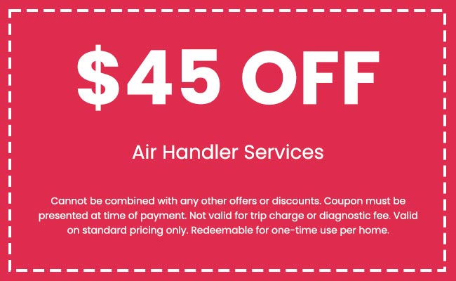 dicounts on Air Handler Services